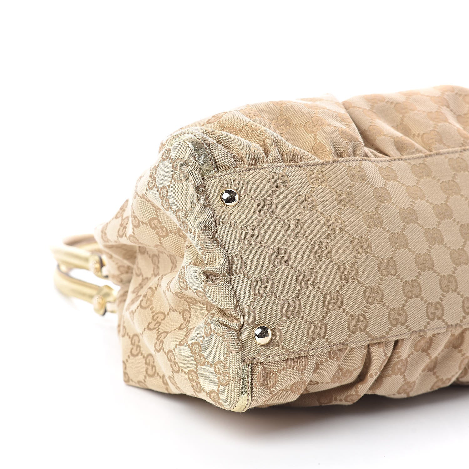 Gucci Monogram Large D Gold Hobo Metallic Gold 7 of 8