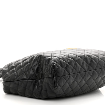 Saint Laurent Lambskin Quilted Maxi Icare Shopping Tote Black 10 of 12