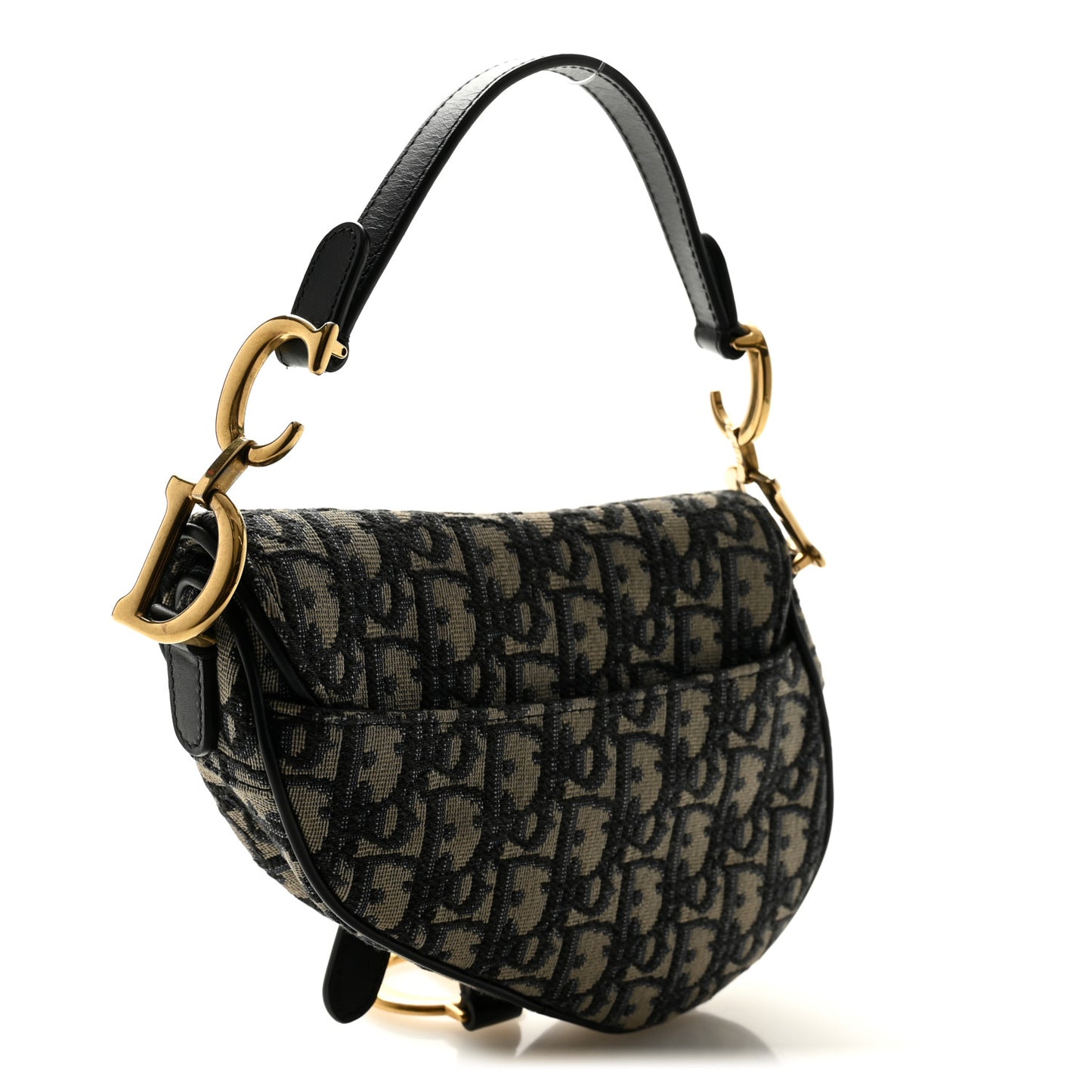 Oblique Mini Saddle Bag Blue
