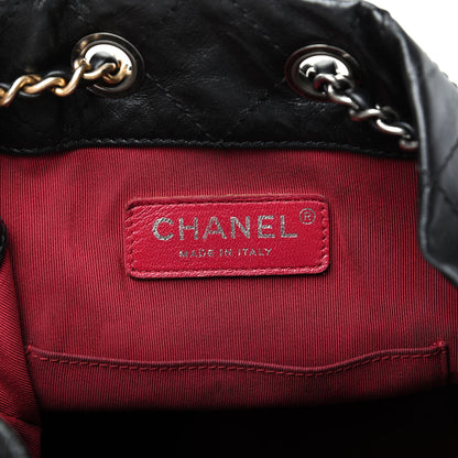 Chanel Aged Calfskin Quilted Small Gabrielle Backpack Black 8 of 10