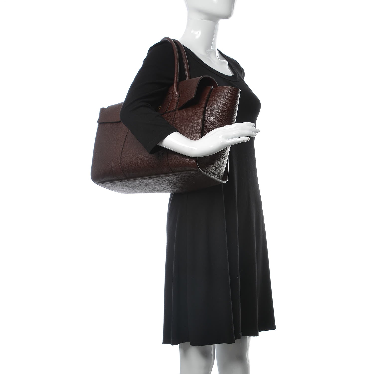 Mulberry Grain Vegetable Tanned Calfskin Bayswater Oxblood 2 of 8