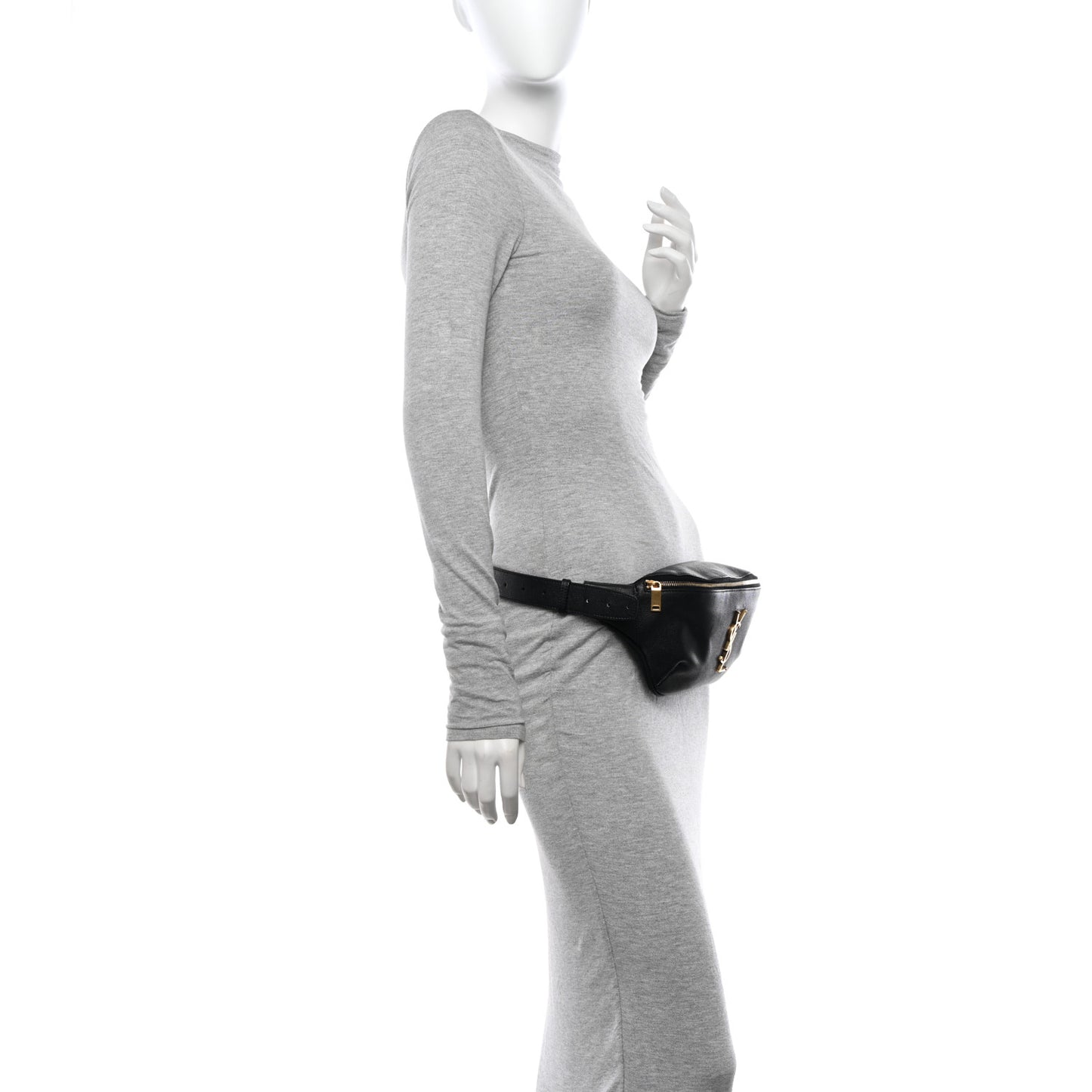 Grain De Poudre Monogram Belt Bag Black