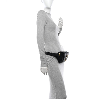 Saint Laurent Grain De Poudre Monogram Belt Bag Black 2 of 14