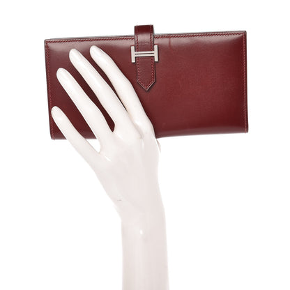 Hermes Box Bearn Gusset Wallet Rouge H 2 of 10