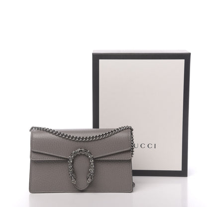 Gucci Dollar Calfskin Crystal Super Mini Dionysus Shoulder Bag Dusty Grey Black Diamond 10 of 10
