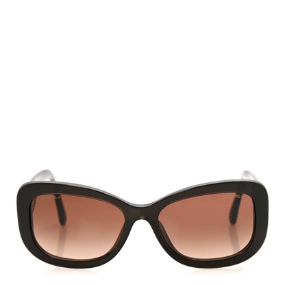 Chanel Acetate Rectangle CC Sunglasses 5468-B-A Brown 2 of 8