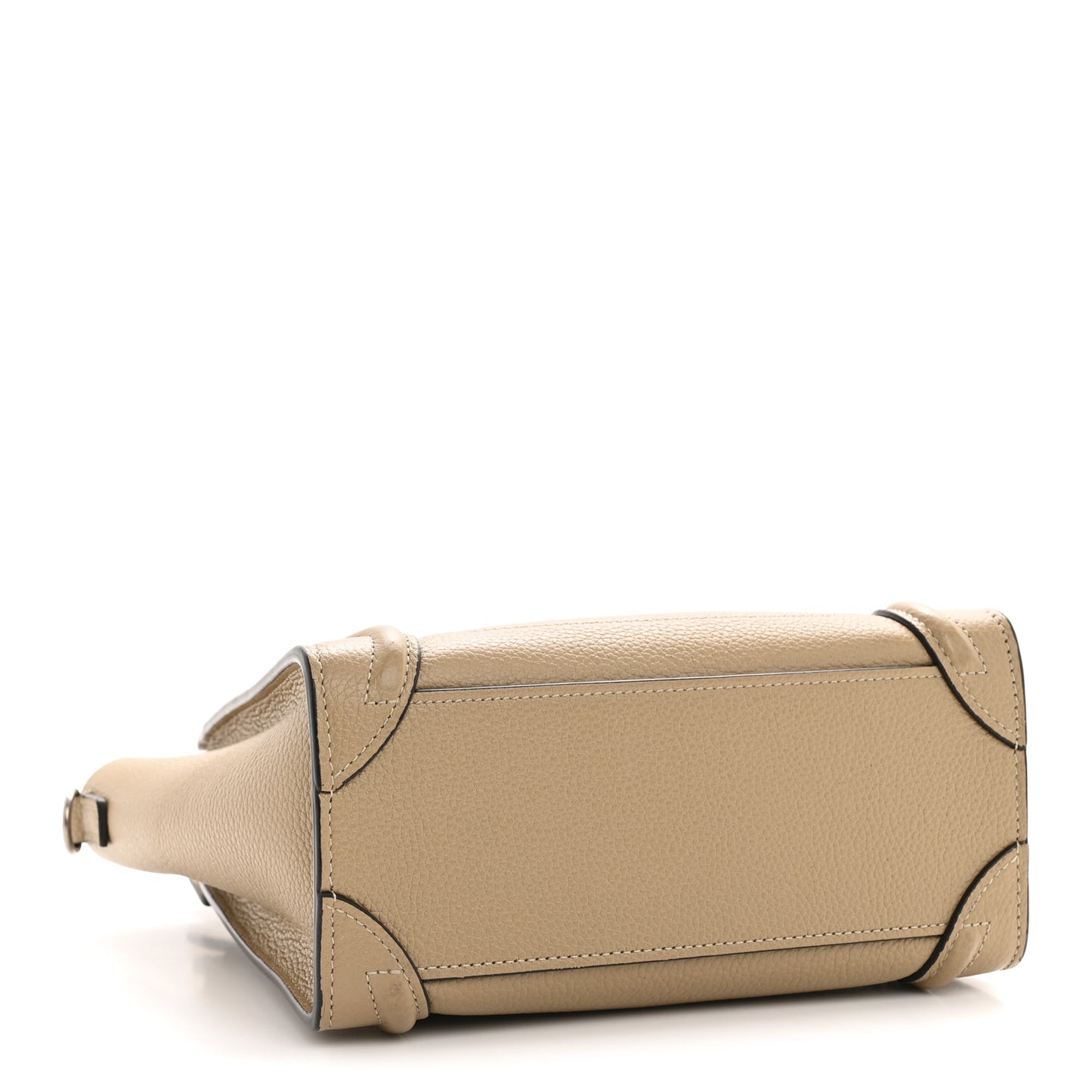 Drummed Calfskin Nano Luggage Dune