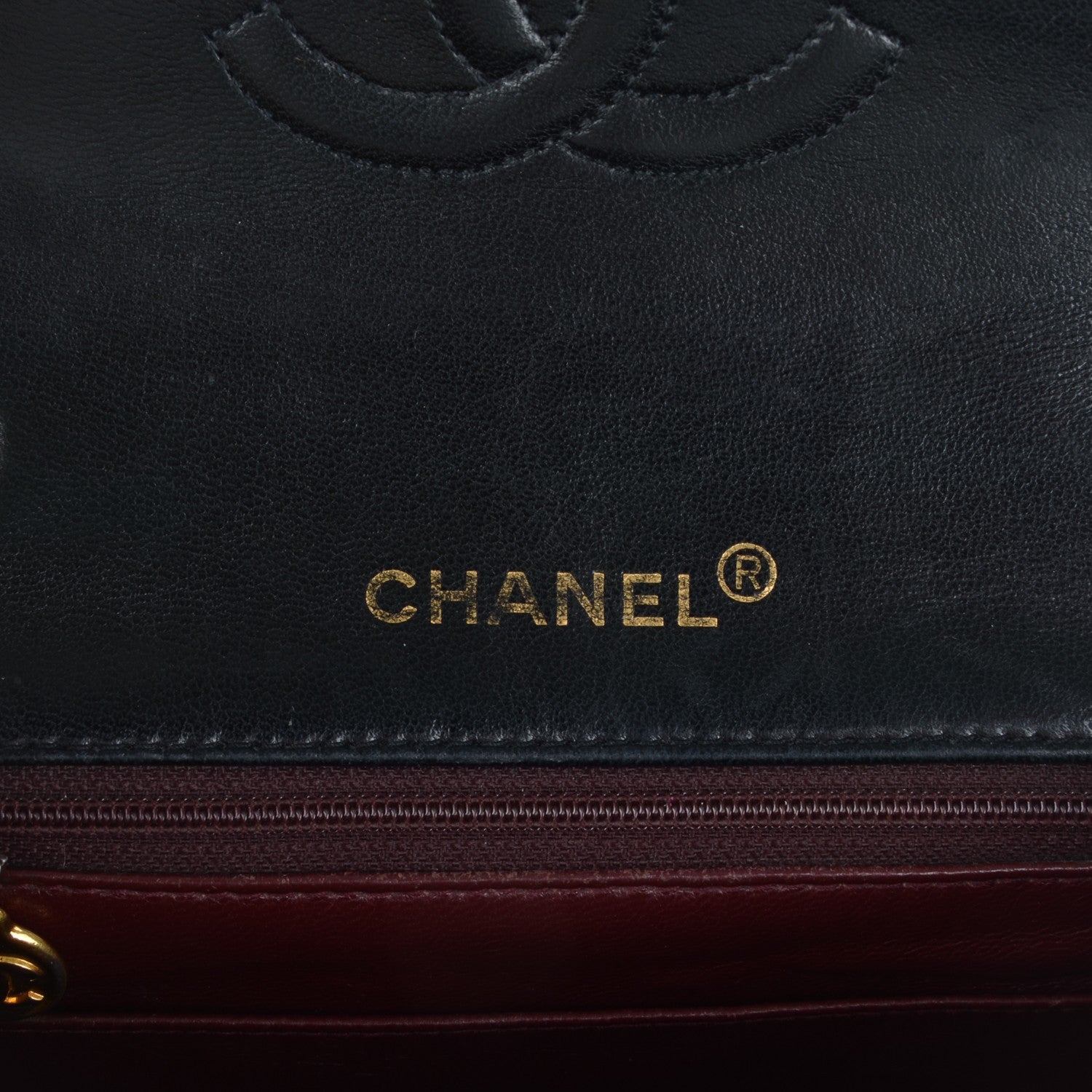 Chanel Lambskin Quilted Mini Square Flap Black 6 of 10