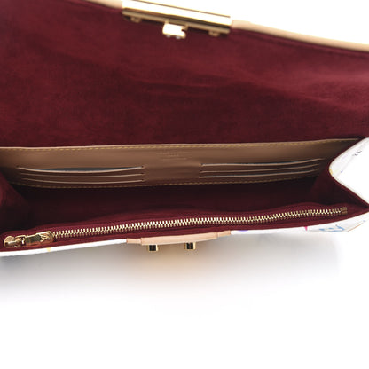 Louis Vuitton Monogram Multicolor Courtney Clutch White 5 of 9