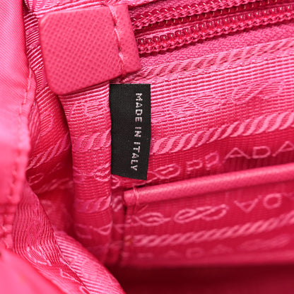Prada Tessuto Nylon Saffiano Vela Medium Backpack Fuxia 7 of 11