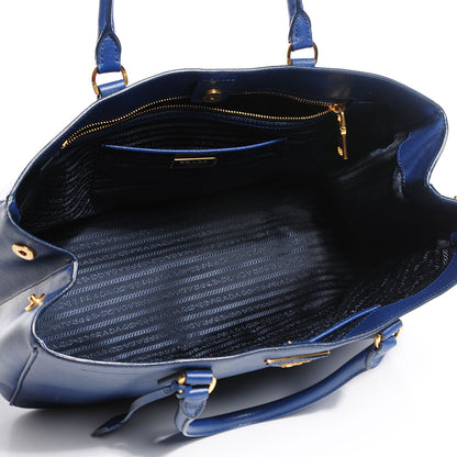 Prada Saffiano Lux Large Tote Bluette 5 of 10