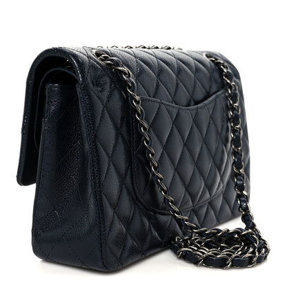 Chanel Caviar Quilted Medium Double Flap Navy 2 of 10