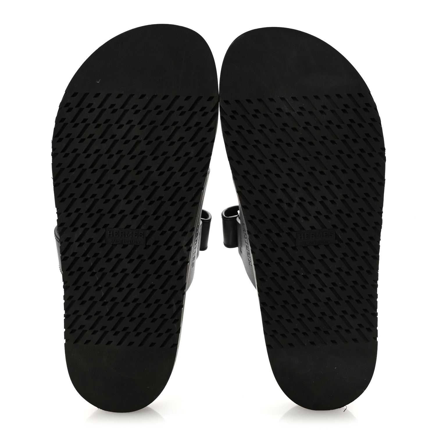 Hermes Calfskin Womens Chypre Sandals 40 Black 6 of 10