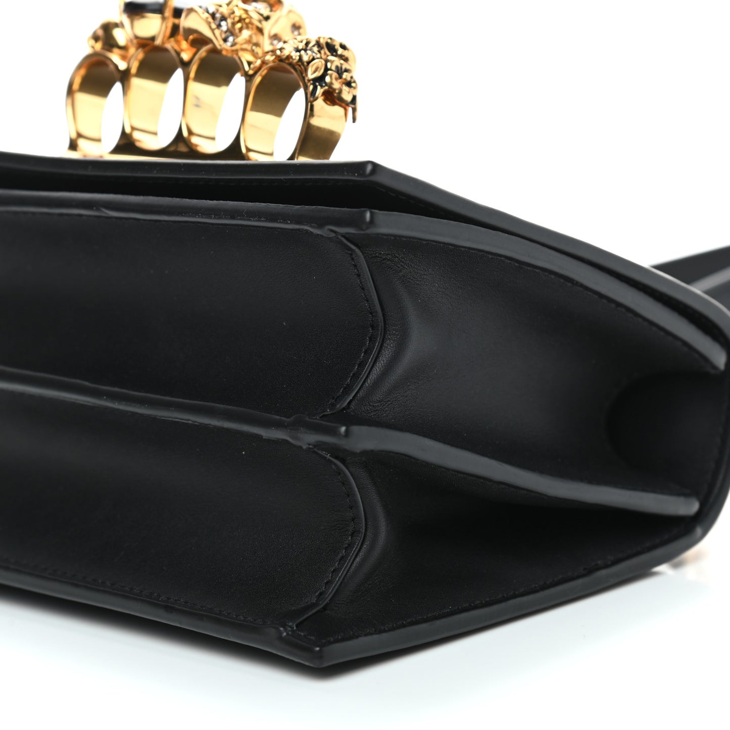 Calfskin Knuckle Crossbody Black