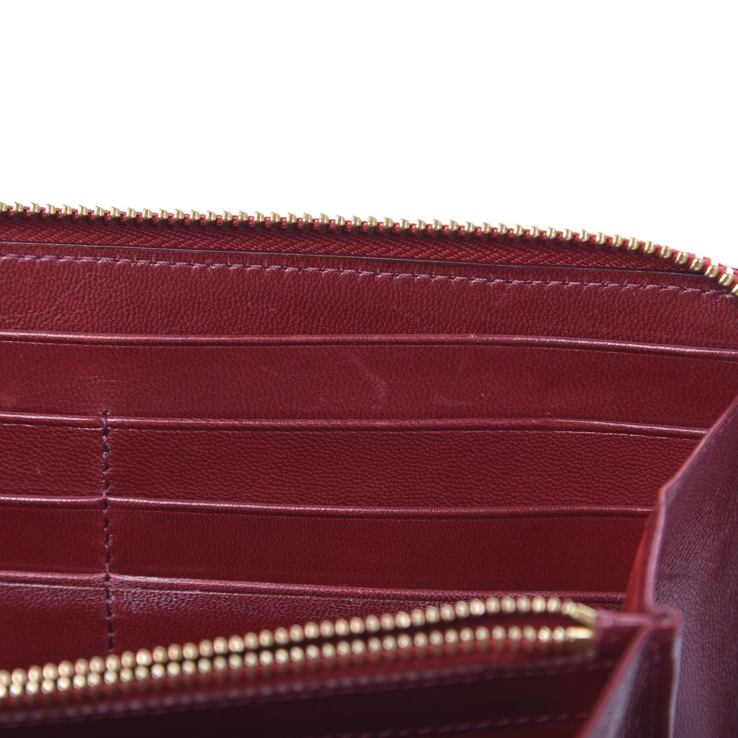 Valentino Garavani Patent Zip Around Wallet Red 9 of 12