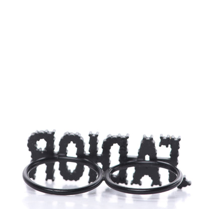 Christian Dior Crystal J'Adior Double Ring M Black 3 of 4