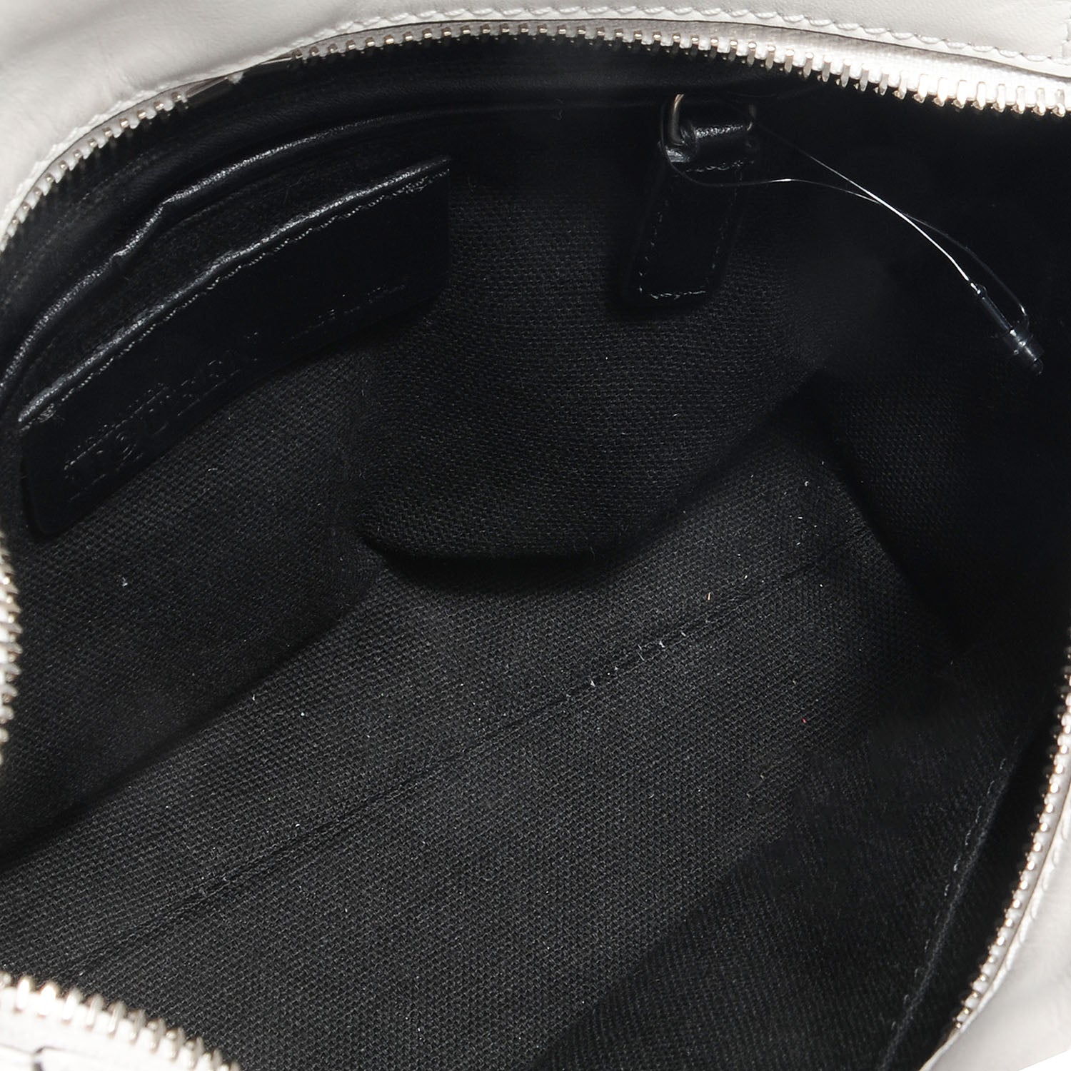 Alexander McQueen Calfskin Studded Mini Padlock Tote Black White 6 of 8