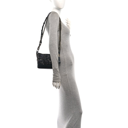 Chanel Sequin Calfskin Small Gabrielle Hobo Black Silver 2 of 10