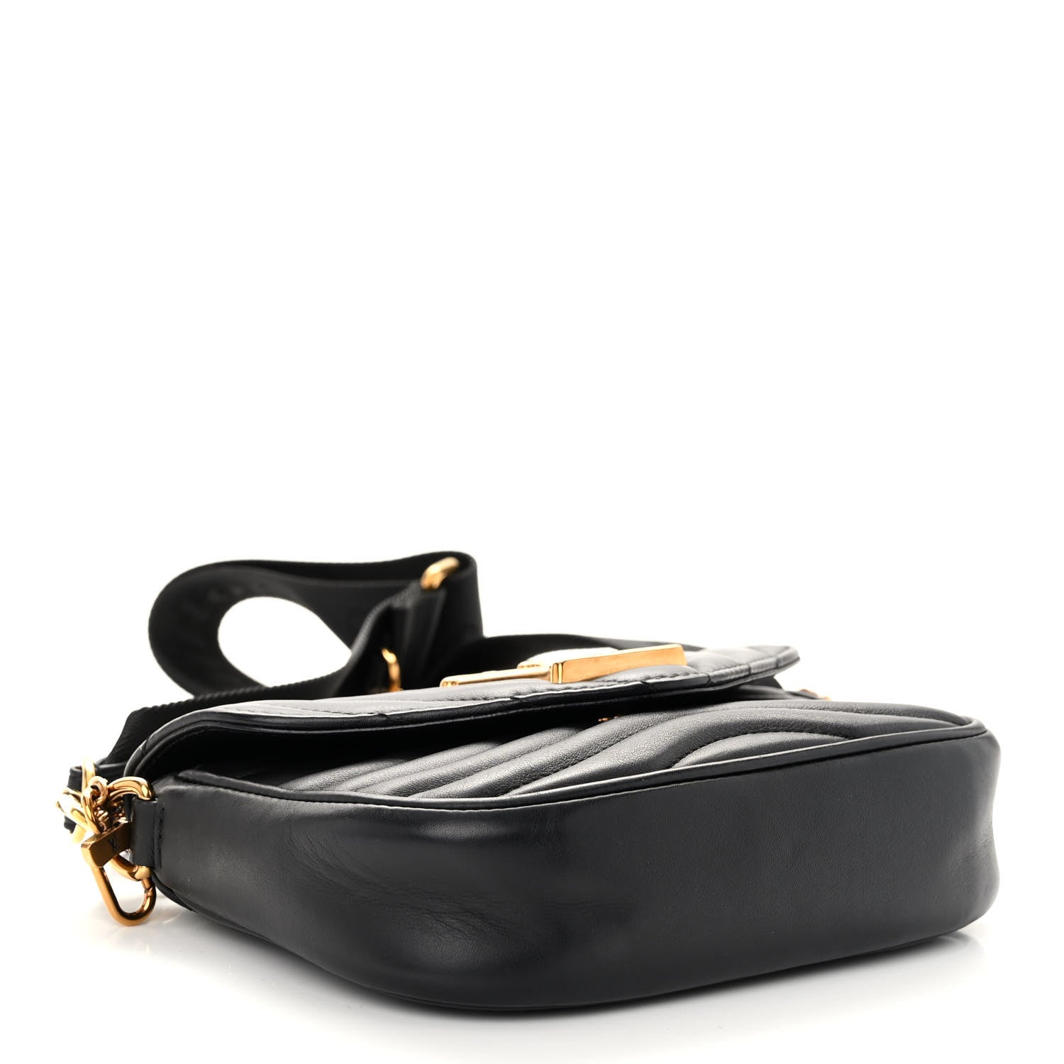 Louis Vuitton Calfskin New Wave Multi Pochette Black 4 of 9