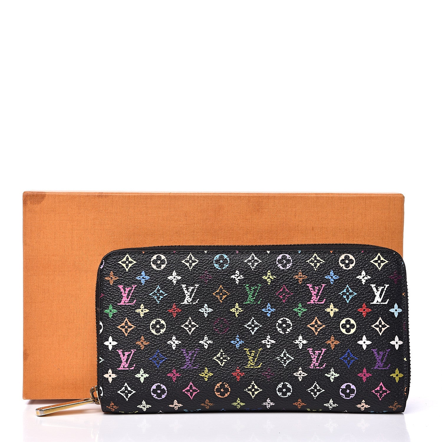 Louis Vuitton Monogram Multicolor Zippy Wallet Black Grenade 14 of 14