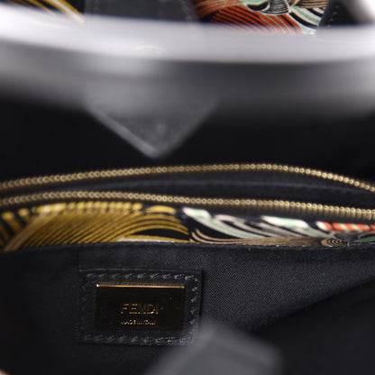 Fendi Calfskin Orchid Petite 2Jours Tote Black Multicolor 9 of 10