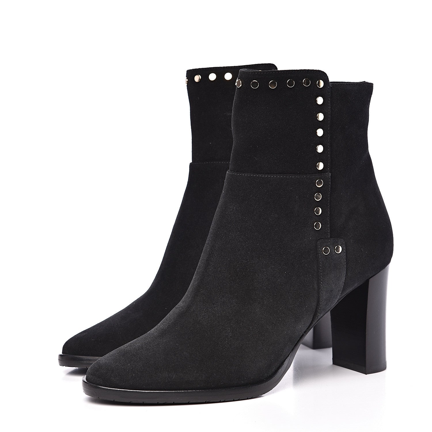 Jimmy Choo Suede Harlow Ankle Boots 38 Black 3 of 8