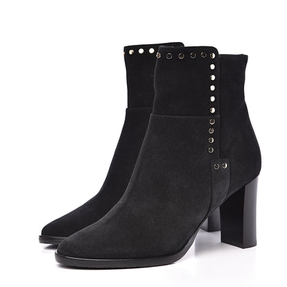 Jimmy Choo Suede Harlow Ankle Boots 38 Black 3 of 8