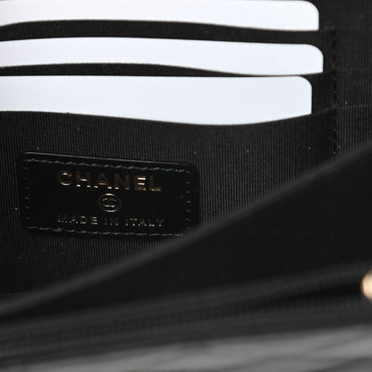 Chanel Calfskin Quilted Mini Maxi Pearls Wallet On Chain WOC Black 6 of 12