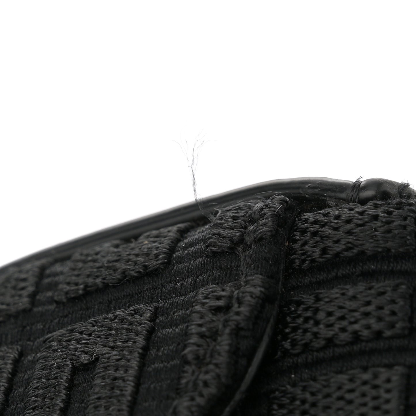 Canvas Woven Embroidered Medium 4G Bag With Chain Black