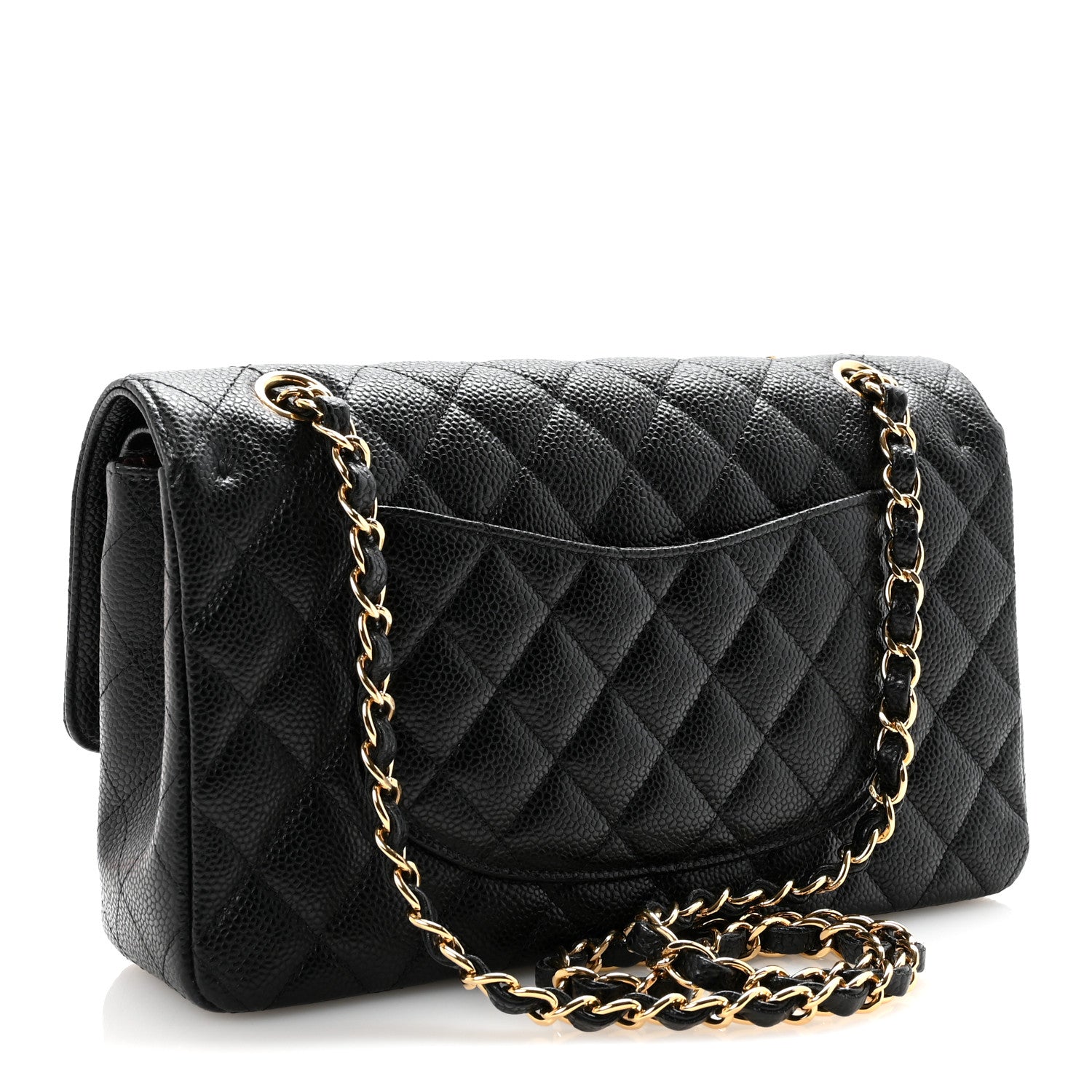 Chanel Caviar Quilted Medium Double Flap Black 3 of 11