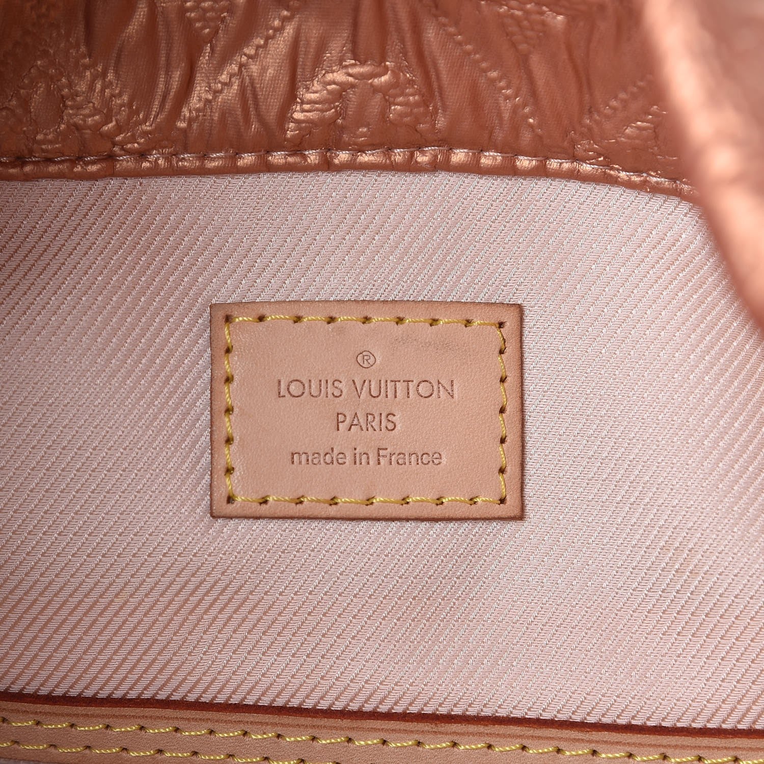 Louis Vuitton Jacquard Quilted Monogram Limelight Clutch GM Rose Gold 6 of 8