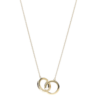 Tiffany 18K Yellow Gold 1837 Interlocking Circles Pendant Necklace 1 of 5