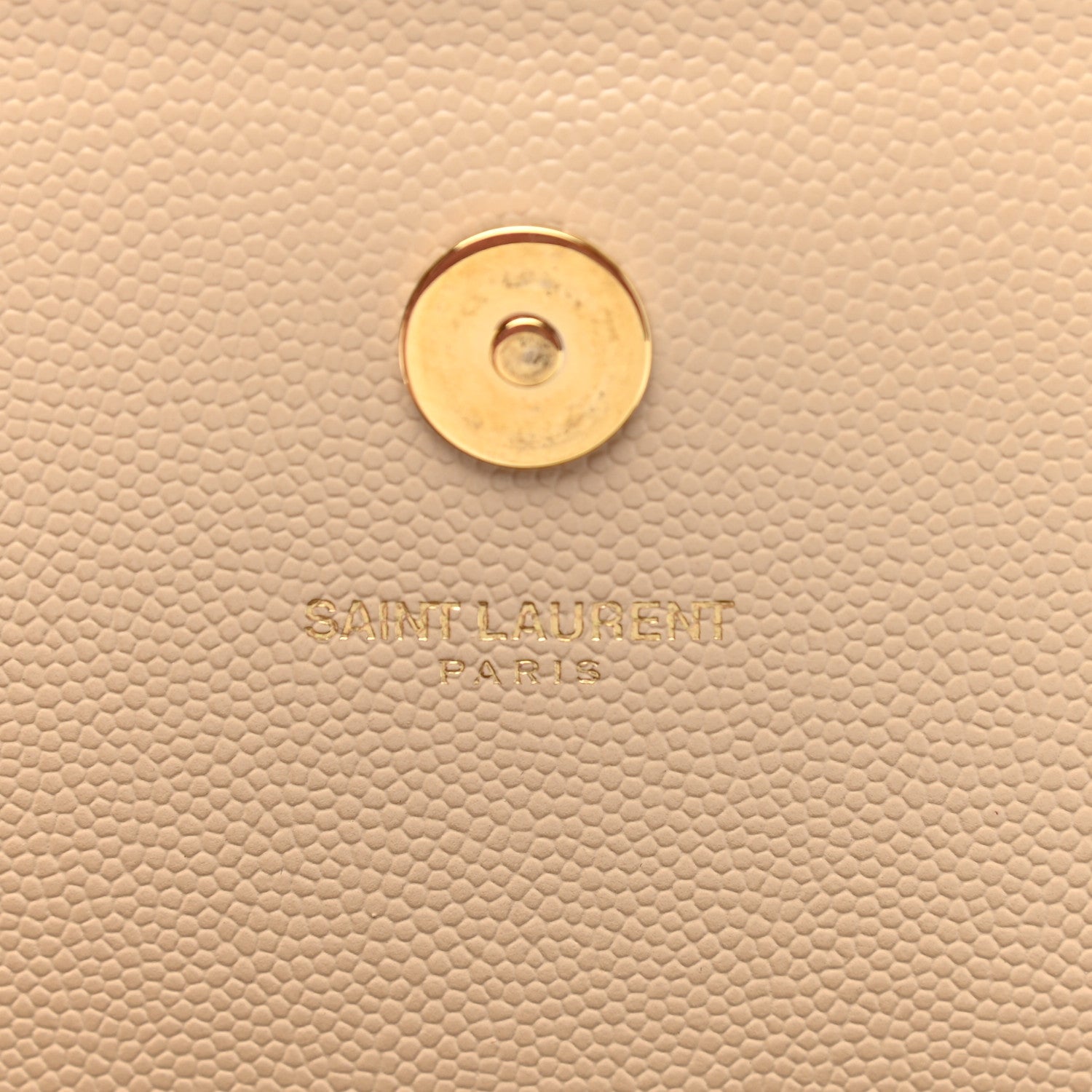 Saint Laurent Grain De Poudre Classic Monogram Cassandre Clutch Nude 7 of 9