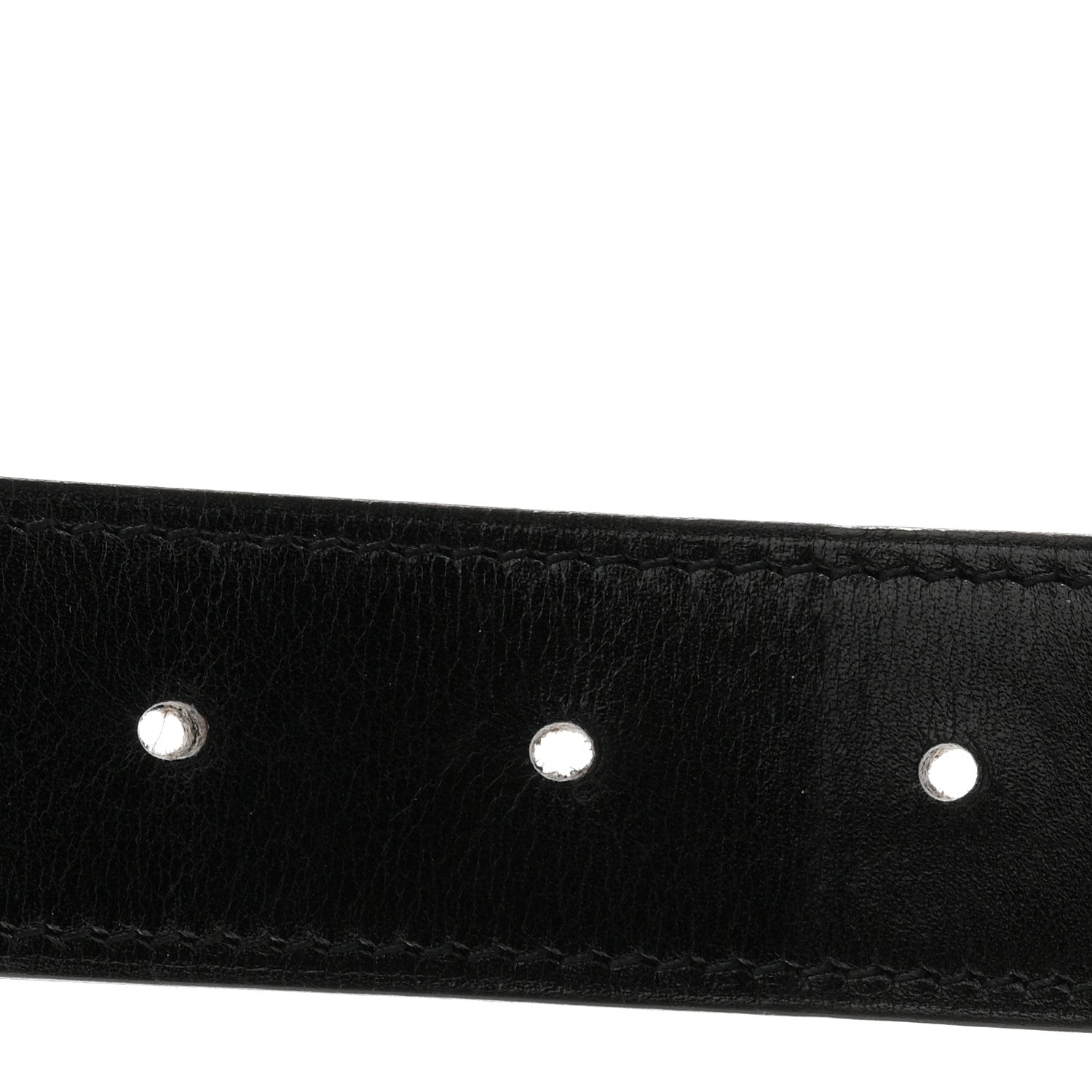 Hermes Box Togo 32mm H Belt 85 34 Black Etoupe 5 of 6