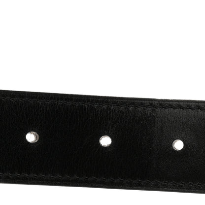 Hermes Box Togo 32mm H Belt 85 34 Black Etoupe 5 of 6