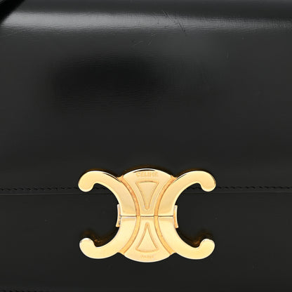 Celine Shiny Calfskin Teen Triomphe Black 7 of 10