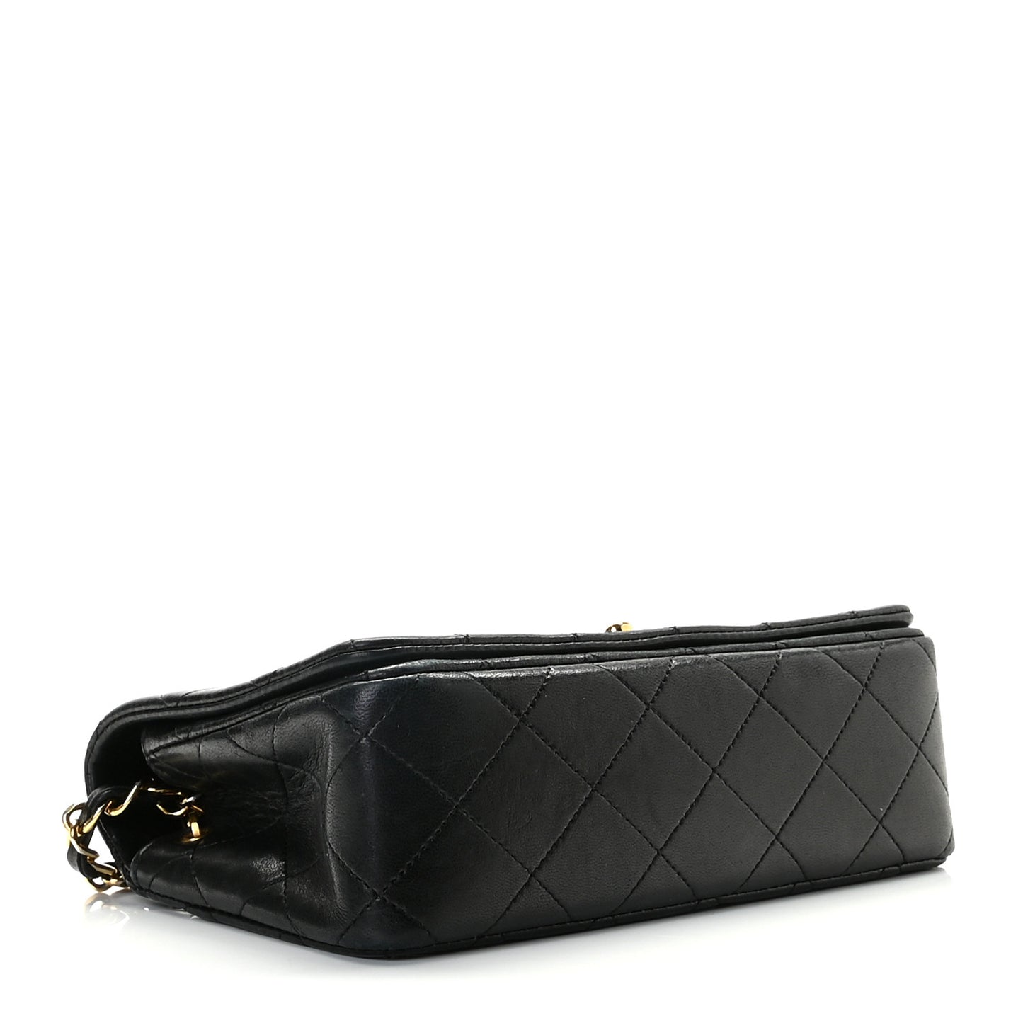 Lambskin Quilted Mini Flap Black