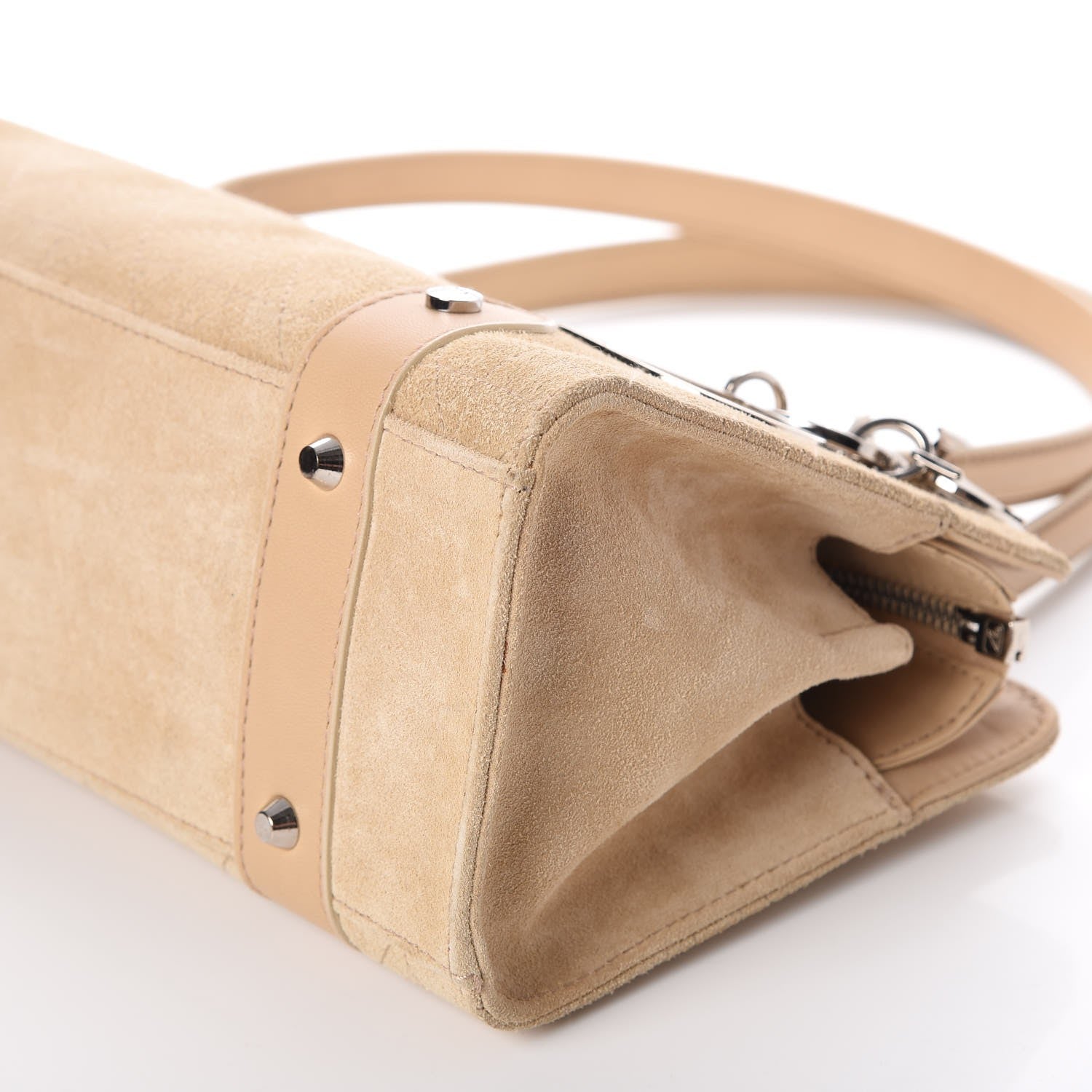 Christian Dior Suede Cannage Stitched East West Lady Dior Beige 9 of 14