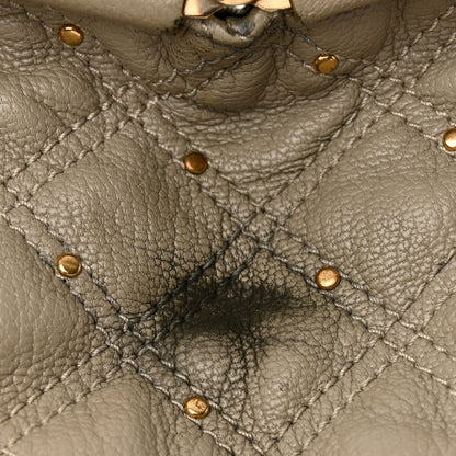 Marc Jacobs Calfskin Quilted Studded Stam Grey 22 of 24