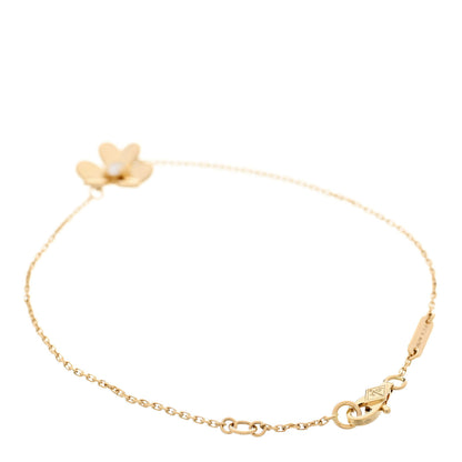 Van Cleef & Arpels 18K Yellow Gold Diamond Mini Frivole Bracelet 2 of 5