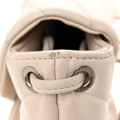 Saint Laurent Calfskin Y Quilted Monogram Small Loulou Backpack Cream Souffle 12 of 16
