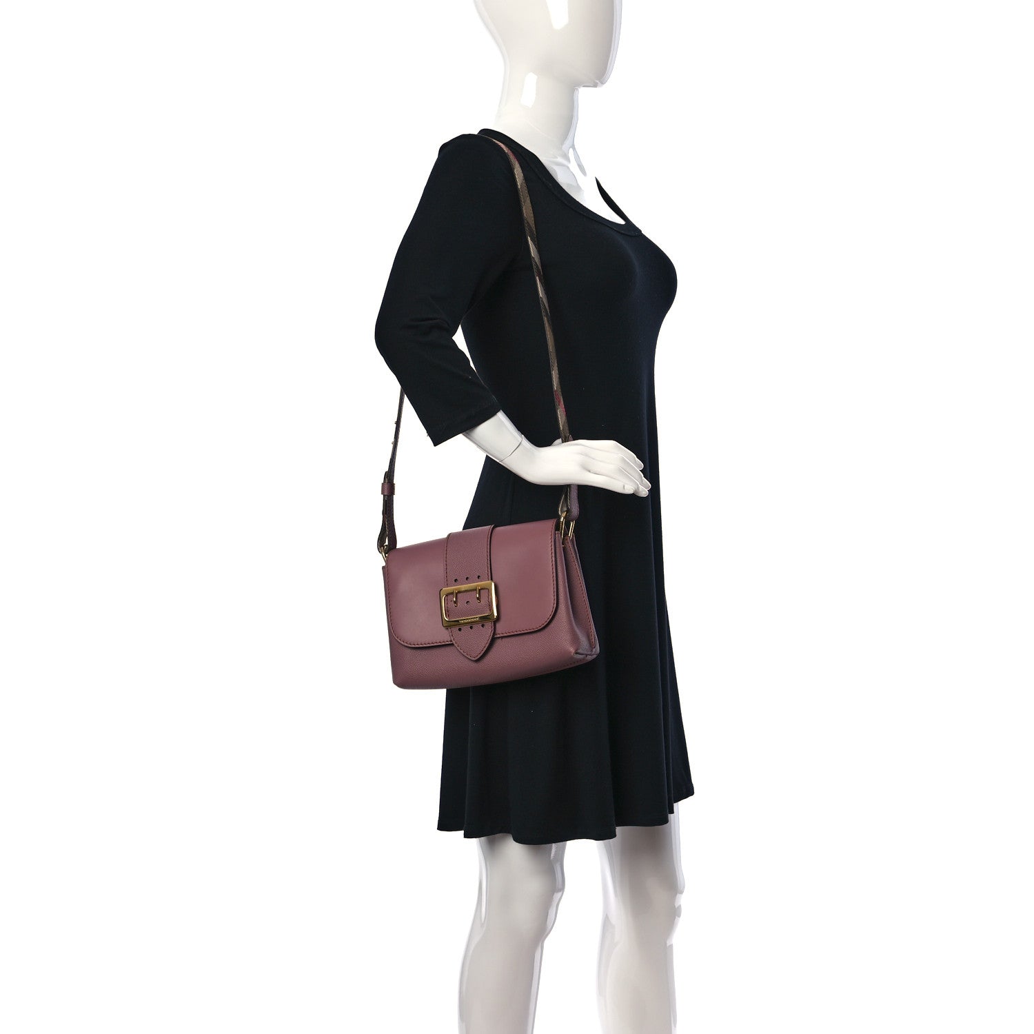 Burberry Soft Grain Calfskin Small Medley Crossbody Dusty Pink 2 of 14