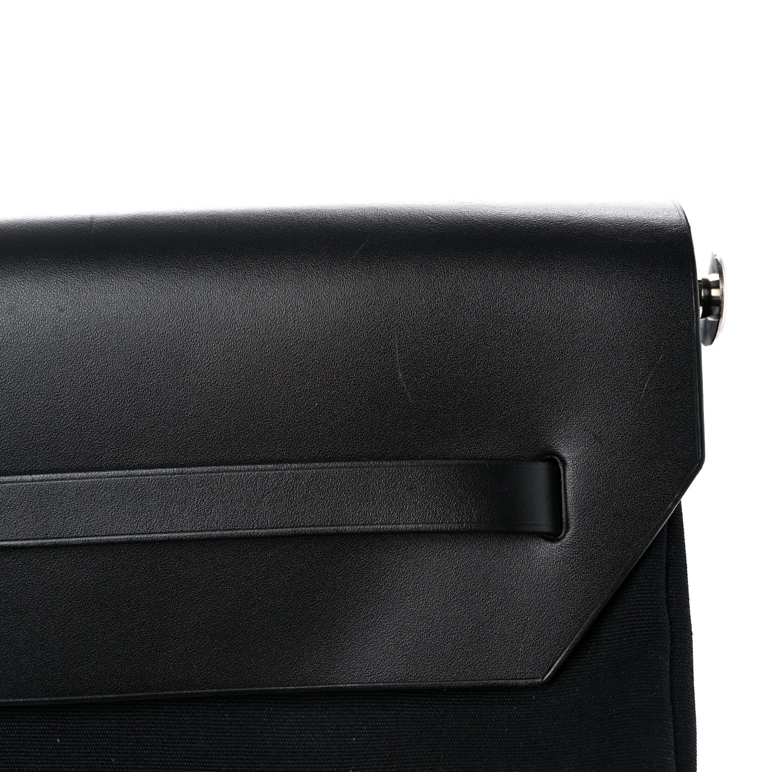 Hermes Toile Vache Hunter Herbag 50 Black 20 of 27
