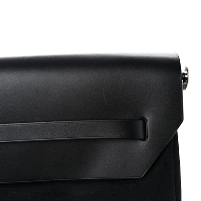 Hermes Toile Vache Hunter Herbag 50 Black 20 of 27