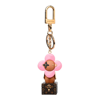 Louis Vuitton Resin Wood Vivienne Trunk VIP Bag Charm Key Holder Pink 1 of 5