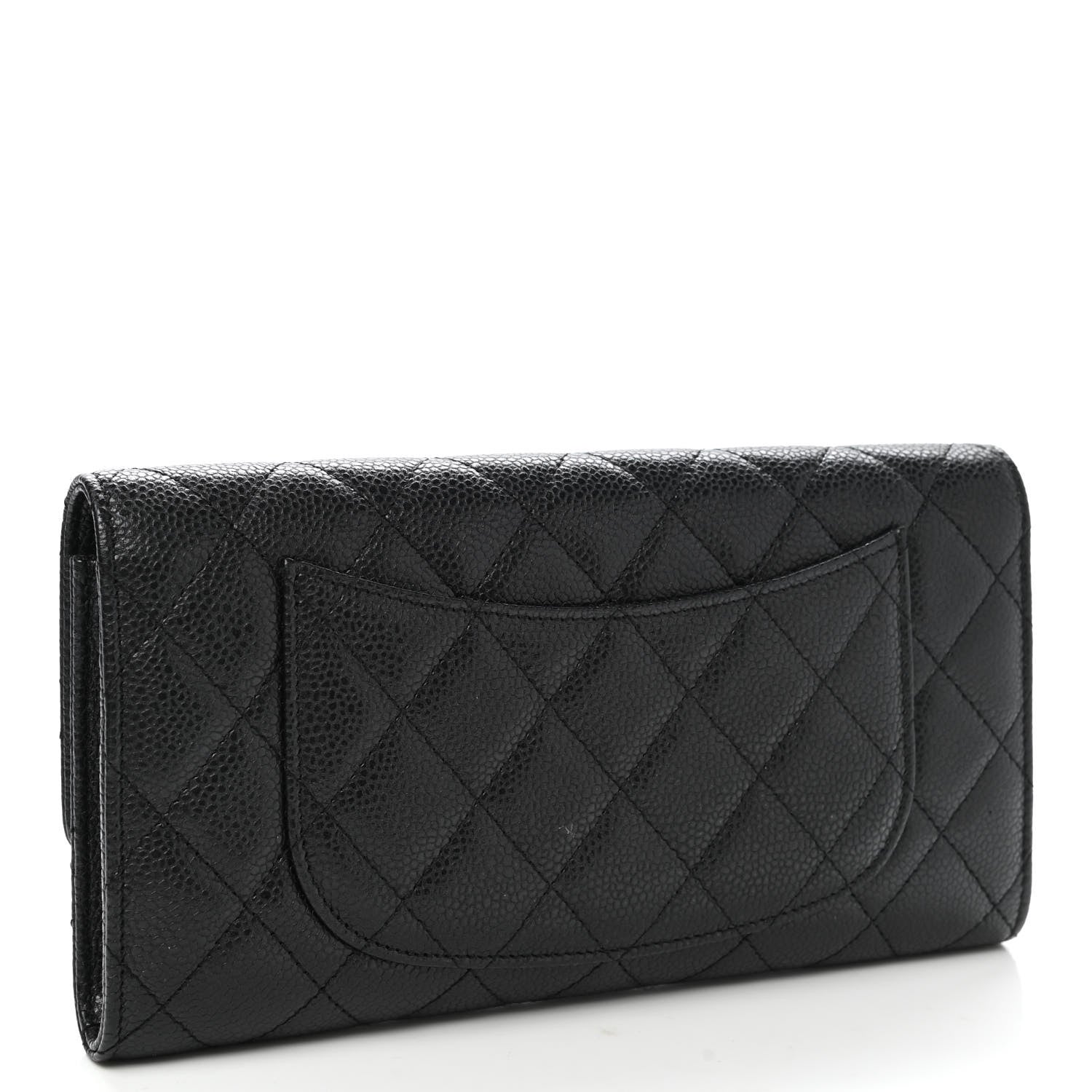 Chanel Caviar Quilted Travel Wallet Black 4 of 9