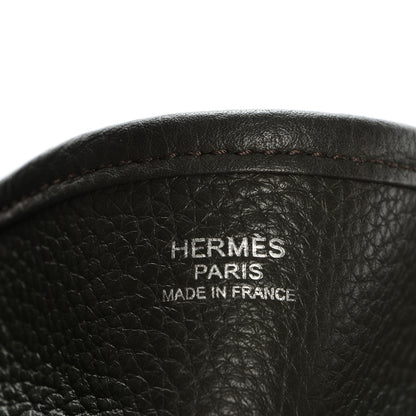 Hermes Taurillon Clemence Evelyne PM III Vert de Gris 7 of 8