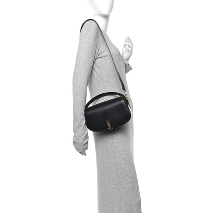 Saint Laurent Box Calfskin Voltaire Top Handle Crossbody Bag Black 2 of 10
