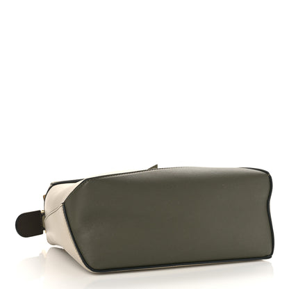 Loewe Calfskin Small Puzzle Edge Bag Laurel Green Light Oat 4 of 8