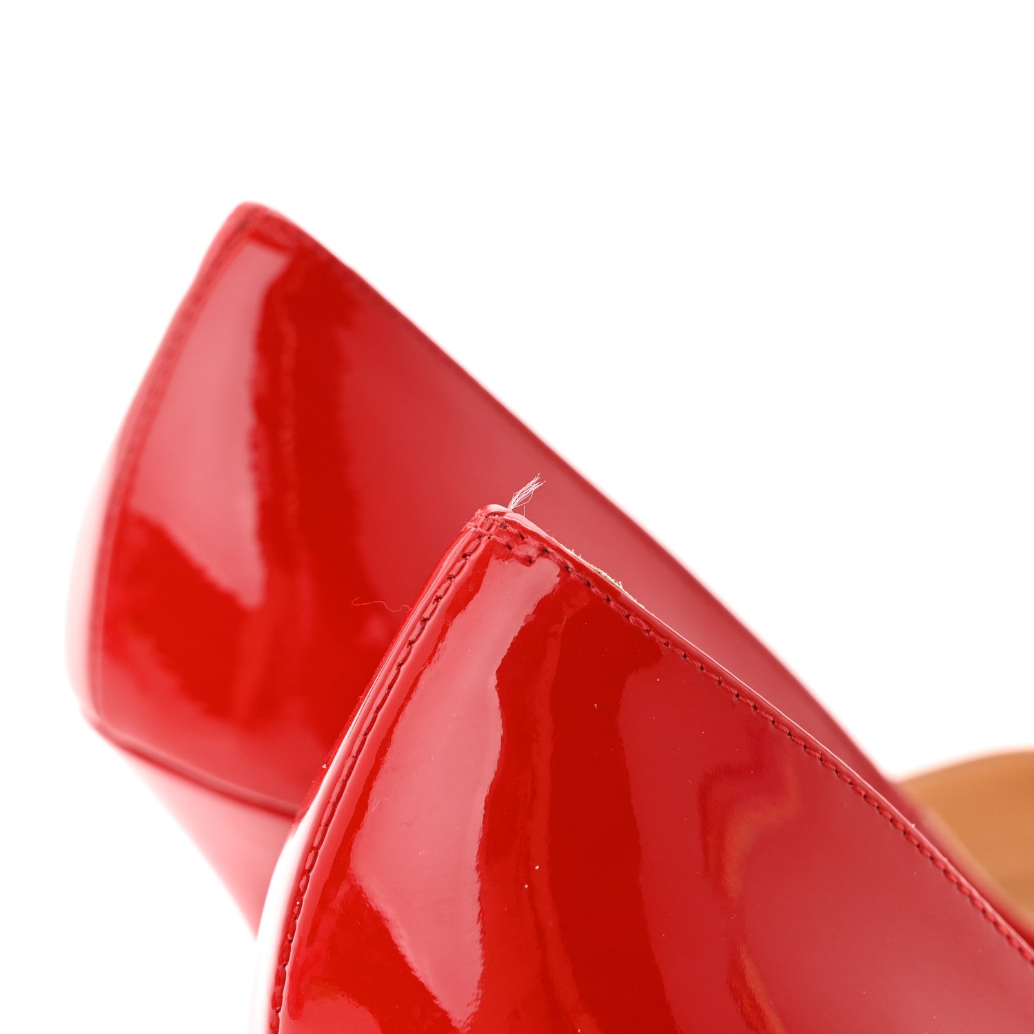 Christian Louboutin Patent Batignolles 100 Pumps 36 Rouge Lipstick 8 of 11